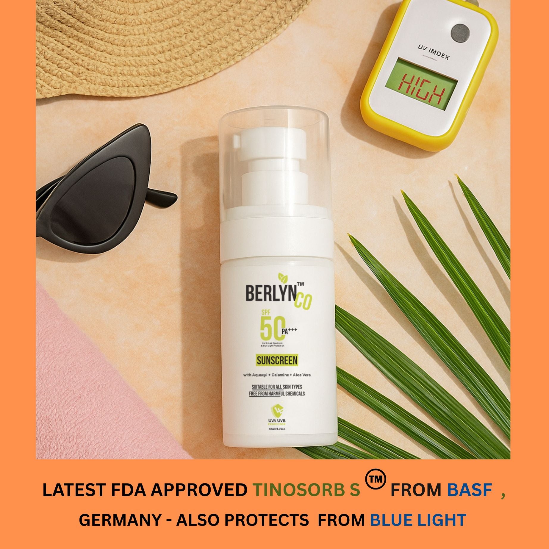 BERLYNCO HYDRA BOOST TINTED SUNSCREEN SPF 50+ | PA+++ | Oxybenzone - Free - Berlynco