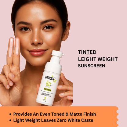 BERLYNCO HYDRA BOOST TINTED SUNSCREEN SPF 50+ | PA+++ | Oxybenzone - Free - Berlynco