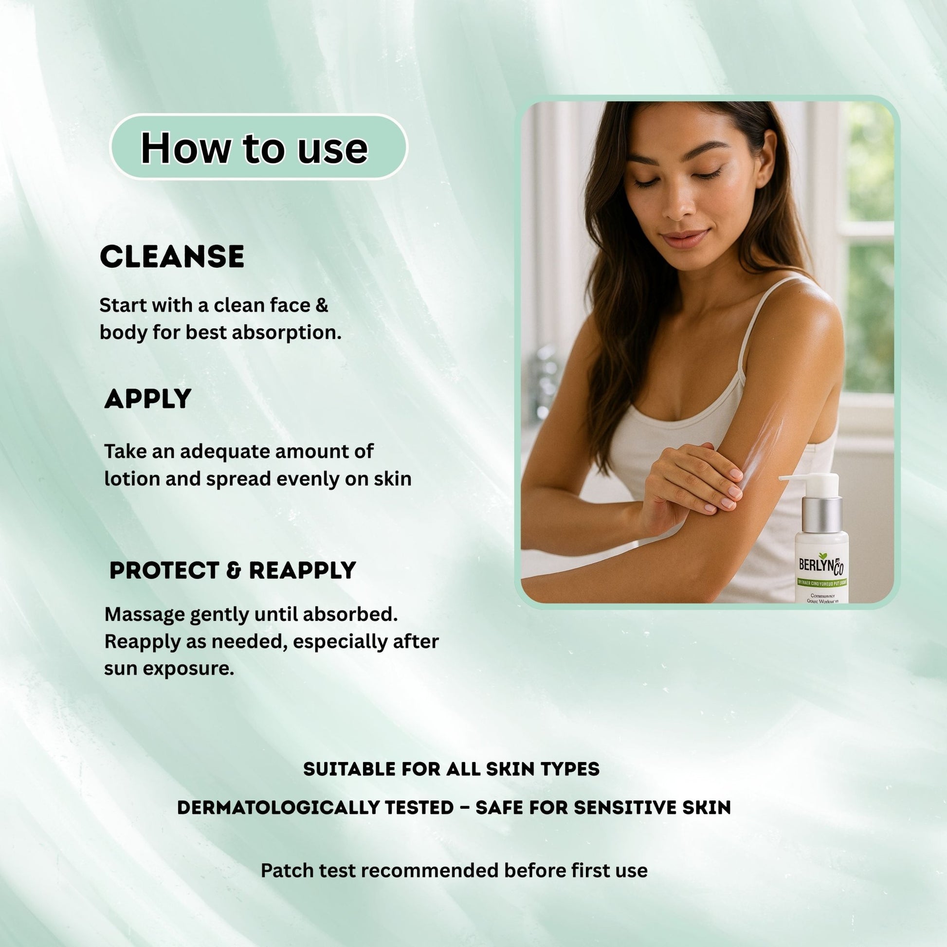 BRLYNCO HYDRATE AND SKIN PROTECTION LOTION | Patented Aquaxyl | UVA/UVB Protection - Berlynco