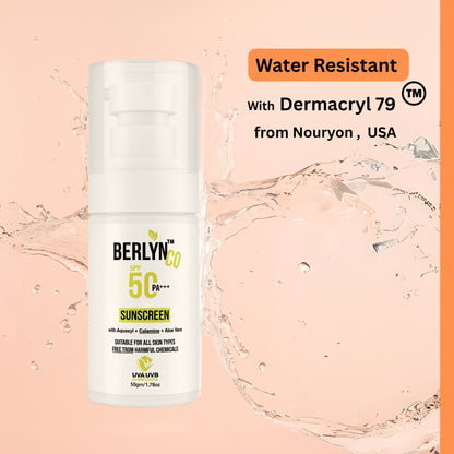 BERLYNCO HYDRA BOOST TINTED SUNSCREEN SPF 50+ | PA+++ | Oxybenzone - Free - Berlynco