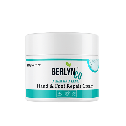 Berlynco Ultra Healing Hand & Foot Repair Cream | Deep Moisturizing & Cracked Heel Repair 200g - Berlynco