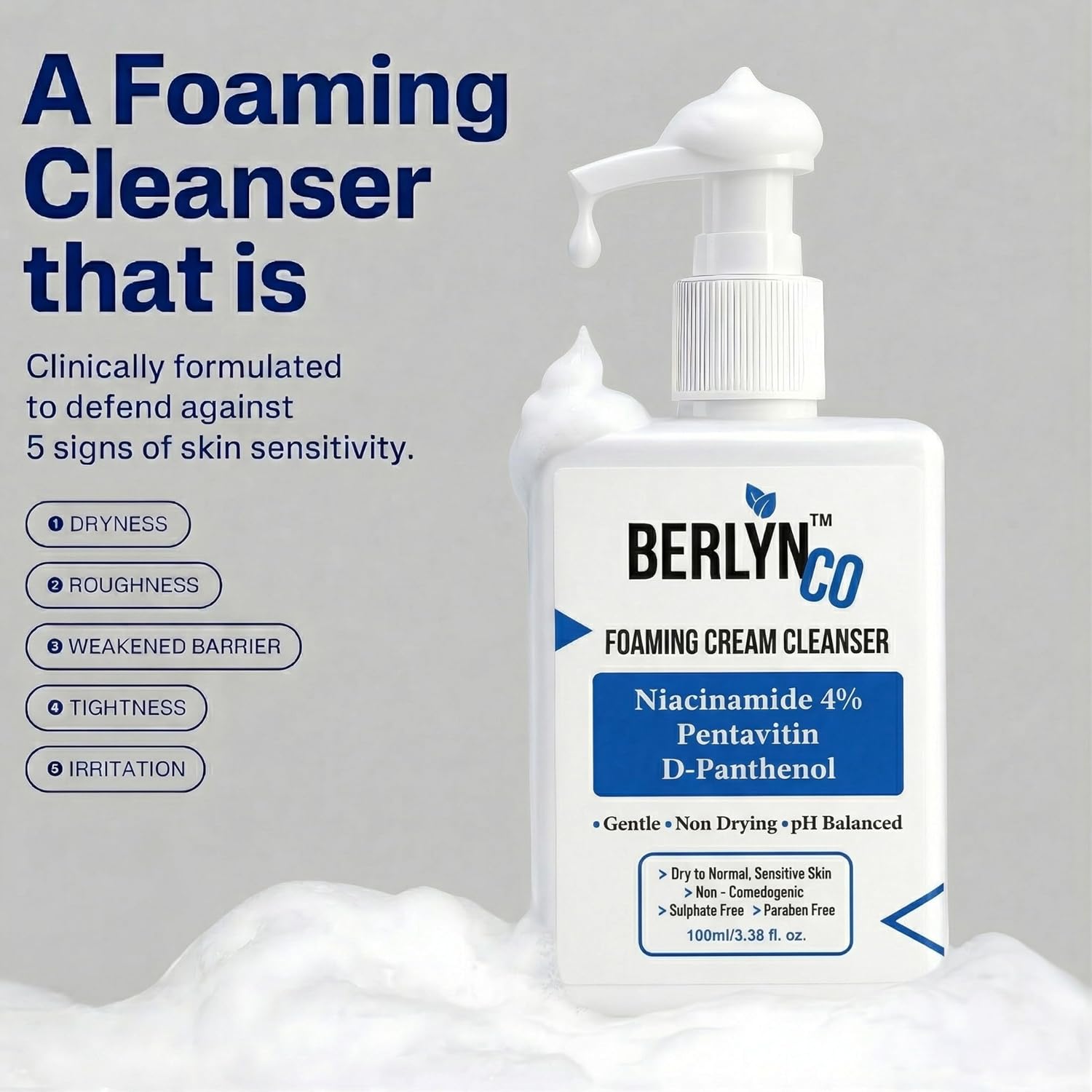 Berlynco Glow Essential Rakhi Gift Set | Acne & Scar Repair Serum + Foaming Cream Cleanser - Berlynco