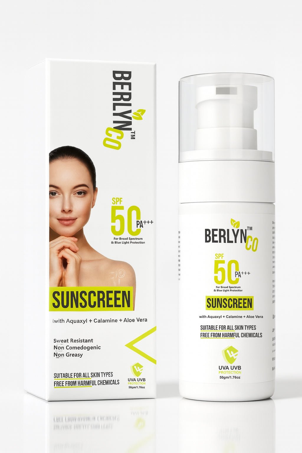 BERLYNCO HYDRA BOOST TINTED SUNSCREEN SPF 50+ | PA+++ | Oxybenzone - Free - Berlynco