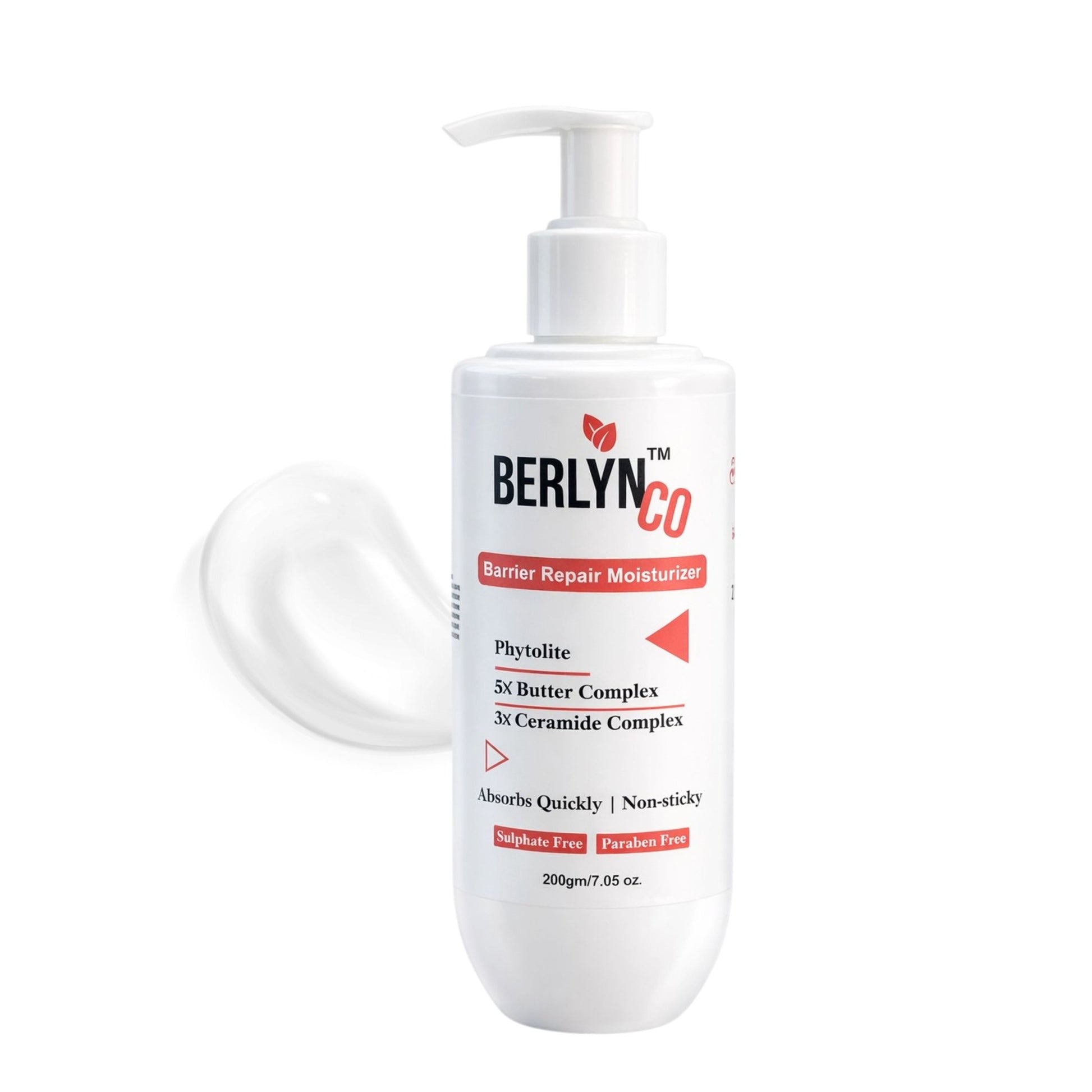 Berlynco Barrier Repair Moisturizer With Phytolite, 5X Butter Complex & 3X Ceramide Complex 200 g - Berlynco