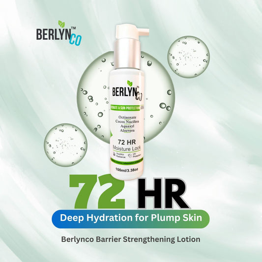 BRLYNCO HYDRATE AND SKIN PROTECTION LOTION | Patented Aquaxyl | UVA/UVB Protection - Berlynco