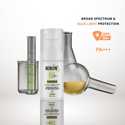 BERLYNCO HYDRA BOOST TINTED SUNSCREEN SPF 50+ | PA+++ | Oxybenzone - Free - Berlynco